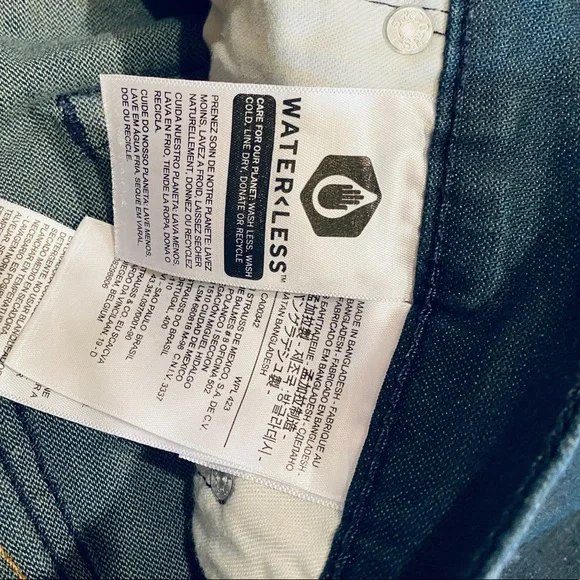 🌟2xHP🌟Like New! Levi’s 511 Slim Dark Denim Jeans 29 x 32 Sustainably Made! - Picture 8 of 10